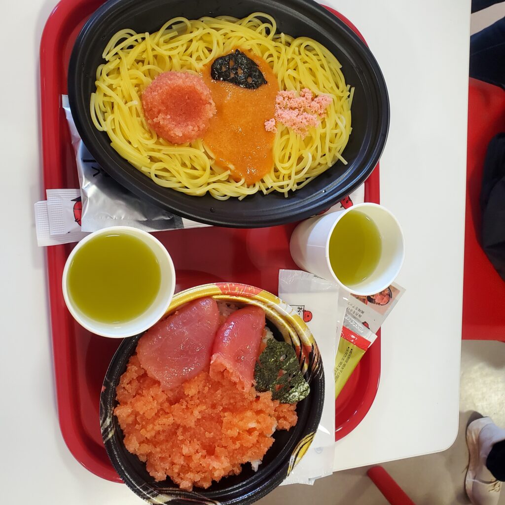 めんたいパーク 明太子丼・明太パスタ