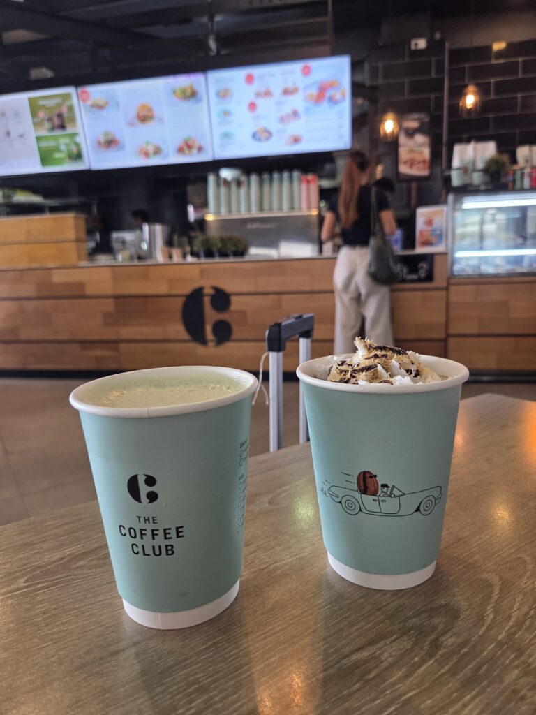 The coffee Clubのドリンク（チェックイン前）